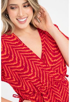 Blusa Fhaux Naranja Ragged Pf31113451