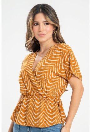 Blusa Fhaux Amarillo Ragged Pf31113451