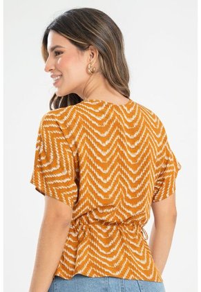 Blusa Fhaux Amarillo Ragged Pf31113451