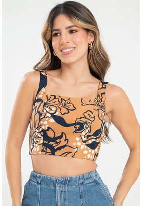 Crop Top Rosetha Beige Ragged Pf31113457