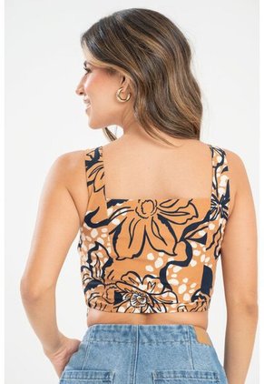 Crop Top Rosetha Beige Ragged Pf31113457