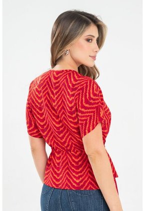 Blusa Fhaux Naranja Ragged Pf31113451