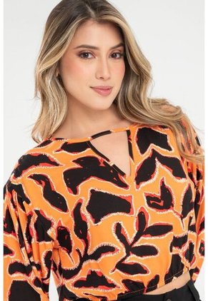 Blusa Khali Naranja Ragged Pf31113461