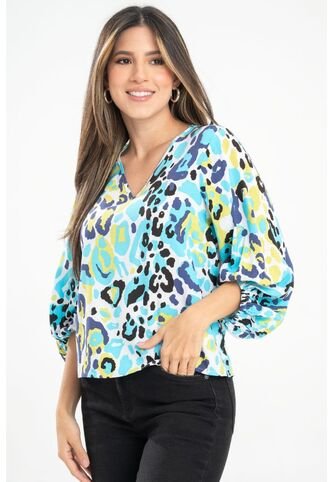 Blusa Shlate Azul Ragged Pf31113471 Ragged
