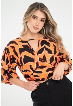 Blusa Khali Naranja Ragged Pf31113461