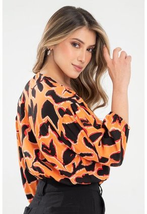 Blusa Khali Naranja Ragged Pf31113461