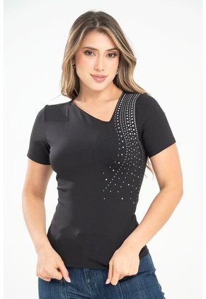 Top Harielle Negro Ragged Pf31122303