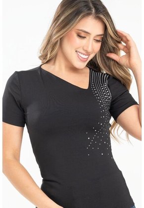 Top Harielle Negro Ragged Pf31122303