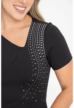 Top Harielle Negro Ragged Pf31122303