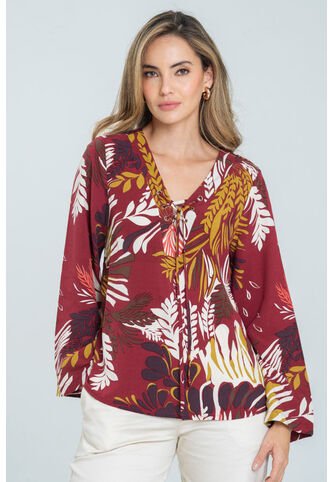 Blusa Mila Rojo Ragged Pf11113048 Ragged