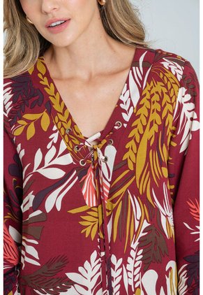 Blusa Mila Rojo Ragged Pf11113048