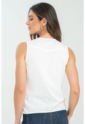 Camisa Camile Blanco Ragged Pf11112925