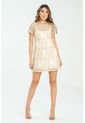 Vestido Corto Chloe Beige Ragged Pf11511368 de Ragged