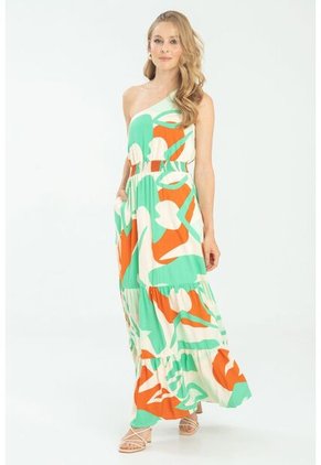 Vestido Mucura Verde Ragged Pf11511359