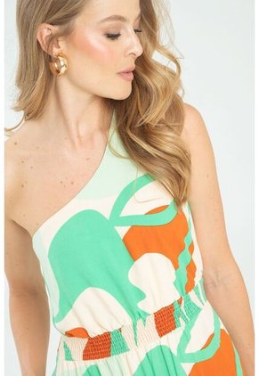 Vestido Mucura Verde Ragged Pf11511359