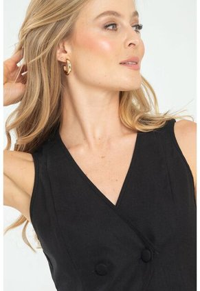 Chaleco Harper Negro Ragged Pf11150038