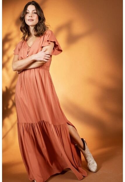 Vestido Rominica Rosa Ragged Pf11511367