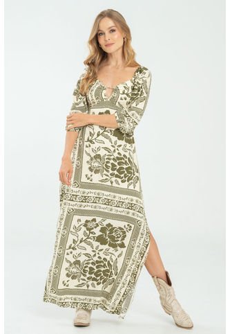 Vestido Allyson Verde Ragged Pf11511369 Ragged