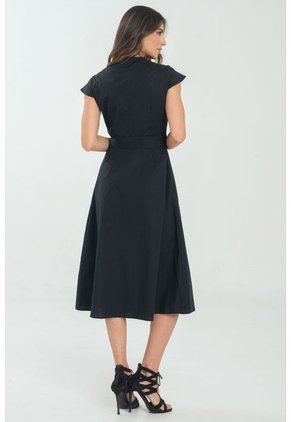 Vestido Midi Khaylee Azul Ragged Pf11511370