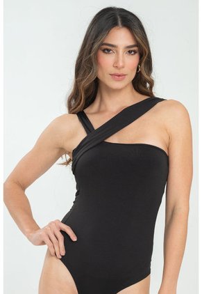 Body Attico Negro Ragged Pf13100036