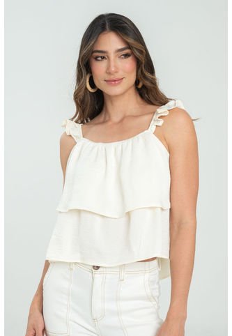 Blusa Millie Blanco Ragged Pf11112952 Ragged