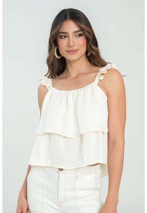 Blusa Millie Blanco Ragged Pf11112952