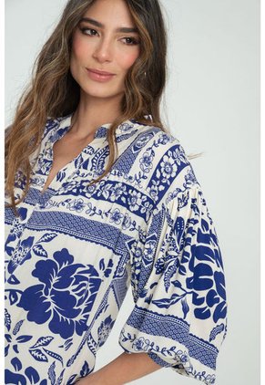 Blusa Lillie Azul Ragged Pf11112942