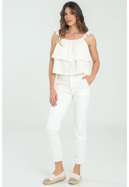 Pantalon Mimosa Blanco Ragged Pf21310039