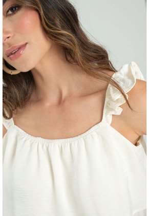 Blusa Millie Blanco Ragged Pf11112952