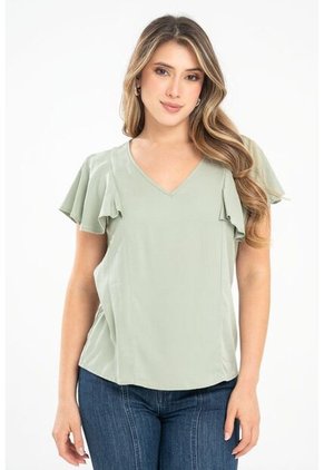 Blusa Monaco Verde Ragged Pf31113442
