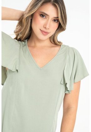 Blusa Monaco Verde Ragged Pf31113442