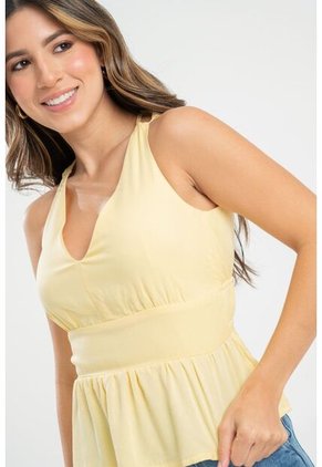 Blusa Lauren Amarillo Ragged Pf31113412