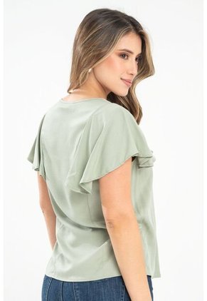 Blusa Monaco Verde Ragged Pf31113442