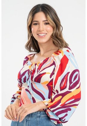 Blusa Arielle Blanco Ragged Pf31113440