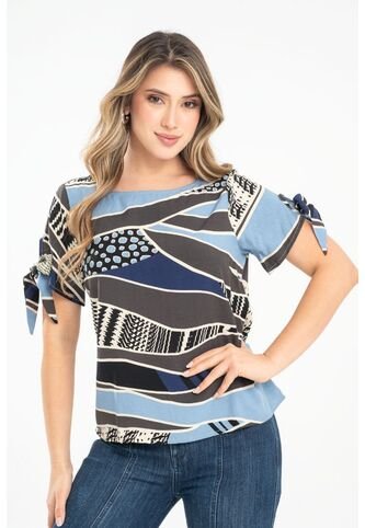 Blusa Kassia Azul Ragged Pf31113436 Ragged