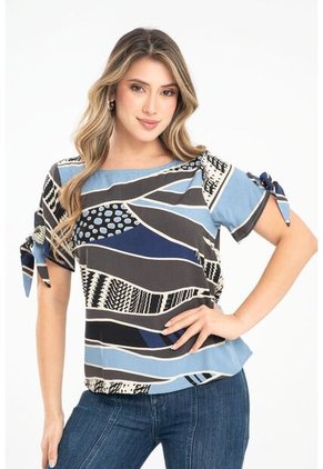 Blusa Kassia Azul Ragged Pf31113436