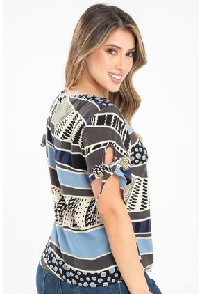 Blusa Kassia Azul Ragged Pf31113436