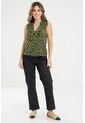 Blusa Animal Verde Ragged Pf31113452 de Ragged