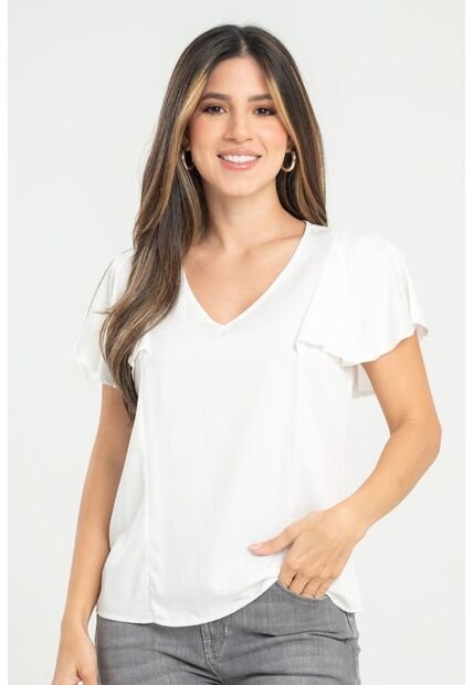 Blusa Monaco Blanco Ragged Pf31113442