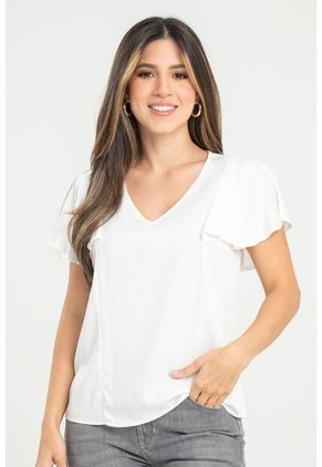 Blusa Monaco Blanco Ragged Pf31113442