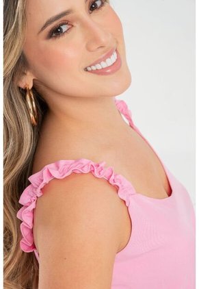 Blusa Macarena Rosa Ragged Pf31113449