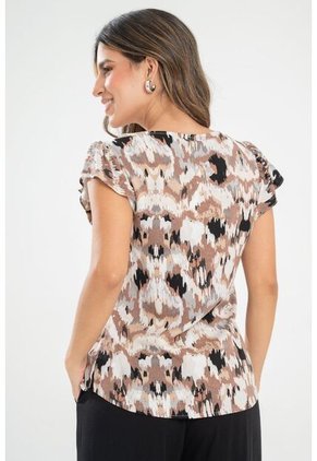 Blusa Enzha Café Ragged Pf31113458
