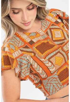 Crop Top Nyah Café Ragged Pf31113473