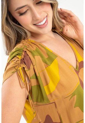 Blusa Mahala Amarillo Ragged Pf31113459