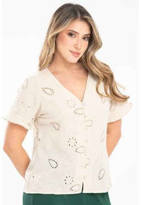 Blusa Harcher Beige Ragged Pf31113468