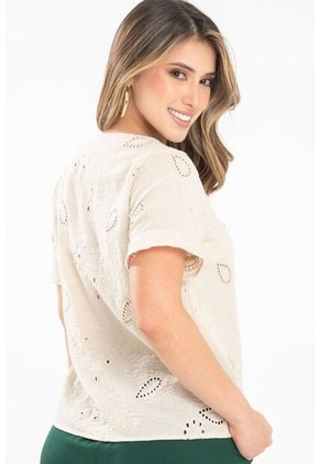 Blusa Harcher Beige Ragged Pf31113468