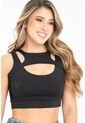 Crop Top Zhaya Negro Ragged Pf31122294 de Ragged