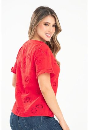 Blusa Harcher Rojo Ragged Pf31113468