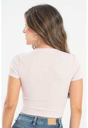 Crop Top Bahamas Rosa Ragged Pf31122298