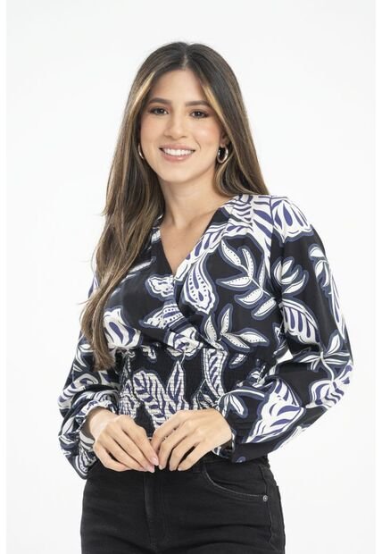 Blusa Malawi Negro Ragged Pf31113465